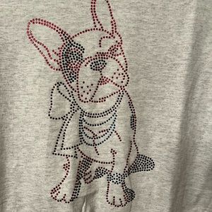 French bulldog puppy with bow.